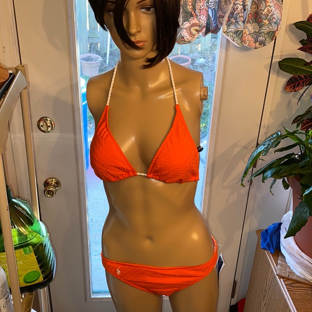 Ralph Lauren suit 2ps orange  size small NWT